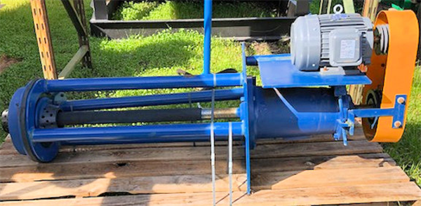 Unused 2.5" X 48" Vertical Pump With 7.5 Hp Motor)